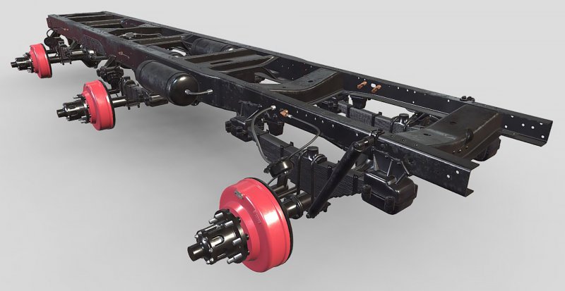 Рама Урал 4320 3 d model frame