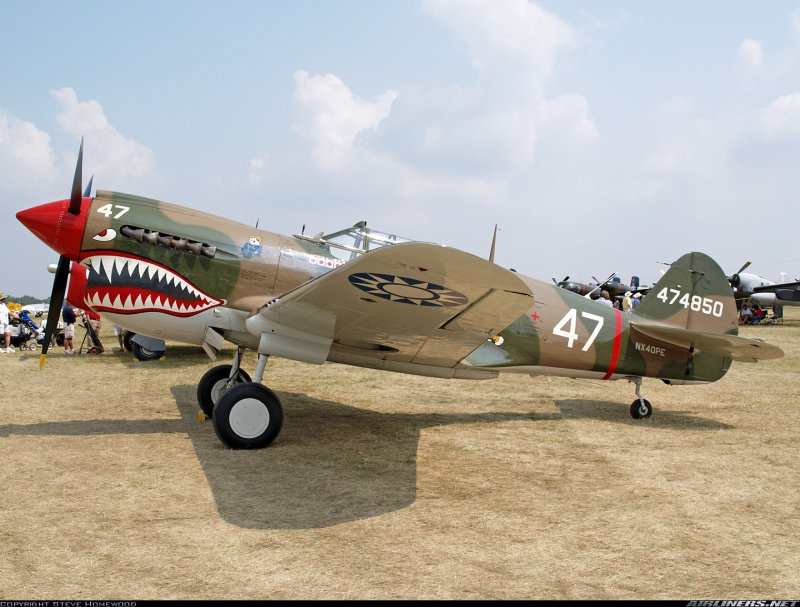 Curtiss p-40e Warhawk