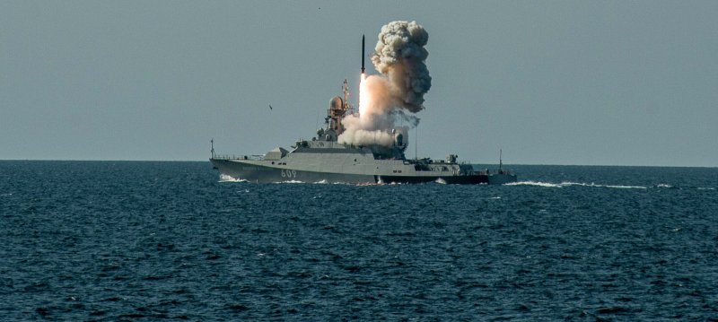Пуск ракеты МРК «Буян-м»