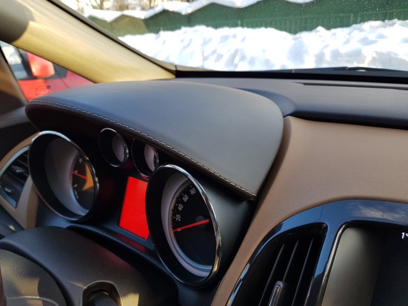 Opel Astra h перетяжка Торпедо