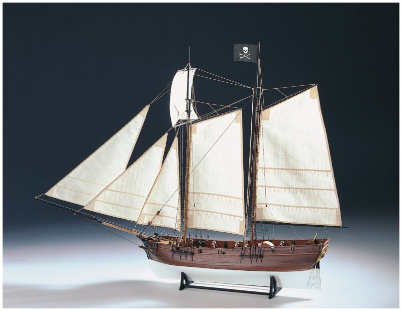 Adventure Pirate Schooner масштаб 1:60