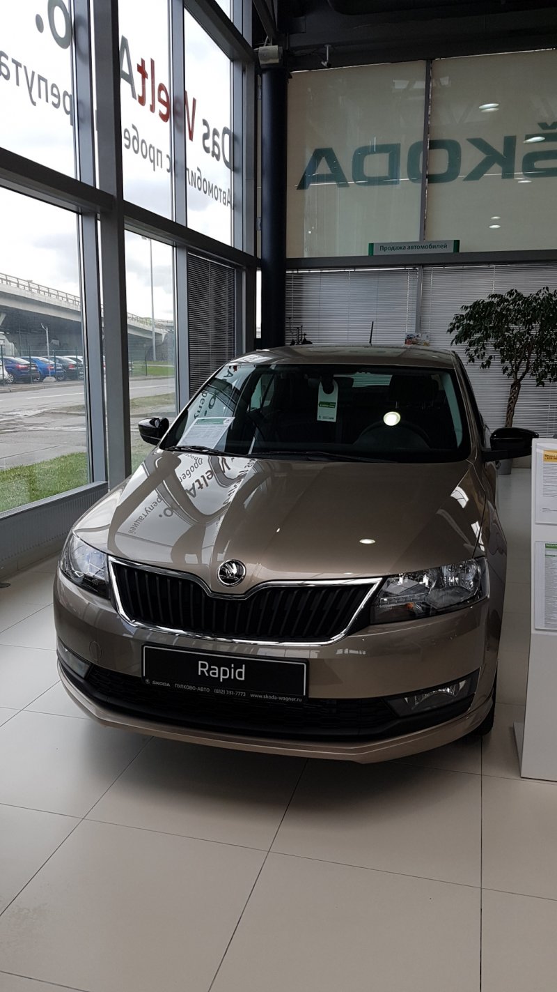 Skoda Рапид 2014 салон