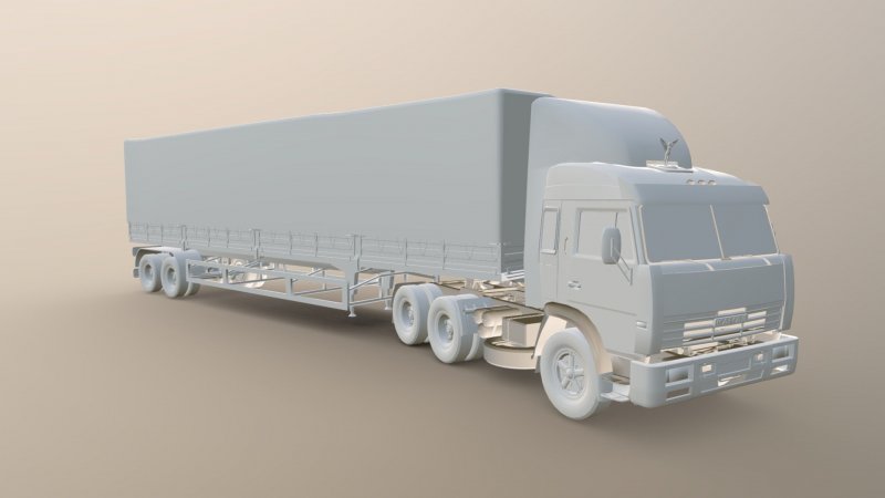 КАМАЗ 54115 дальнобойщики 1:43
