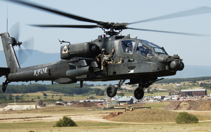 Ударные вертолёты Ah-64 Apache вс США