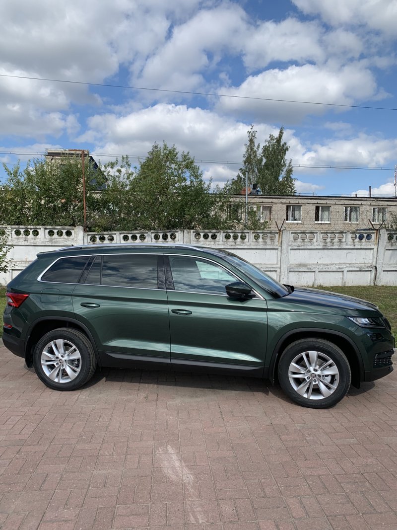 Диски на зеленый Skoda Kodiaq фото