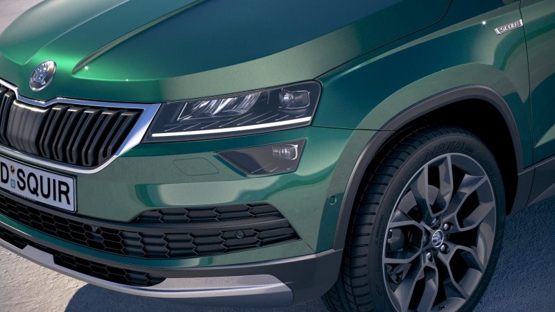 Skoda Kodiaq зеленый