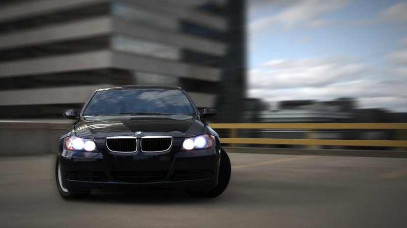 Black BMW m3 Drift