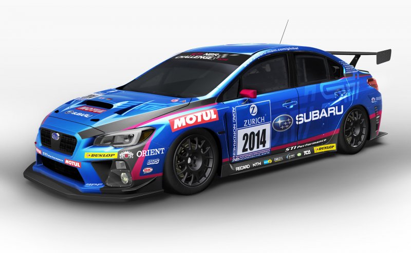 Гоночная Субару WRX