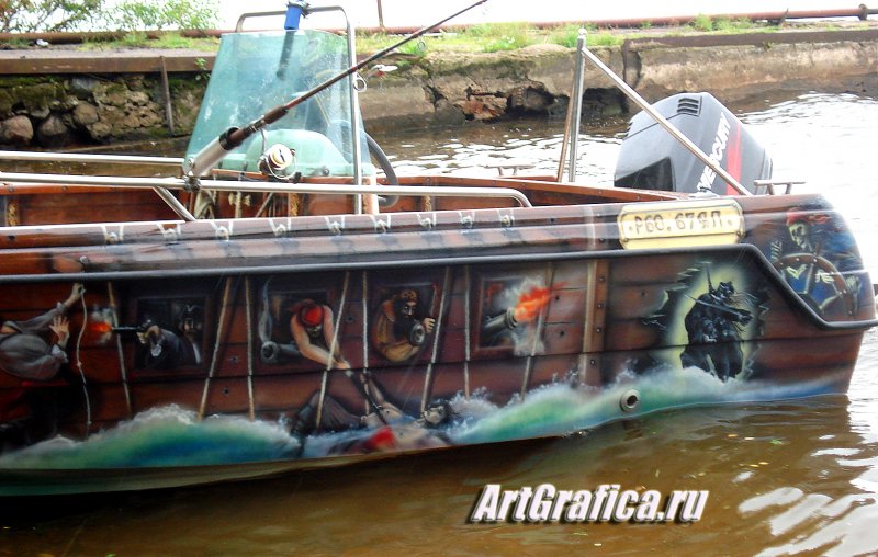 Аэрография на катерах