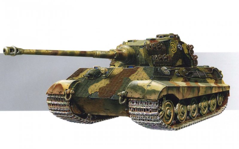 Королевский тигр с циммеритом