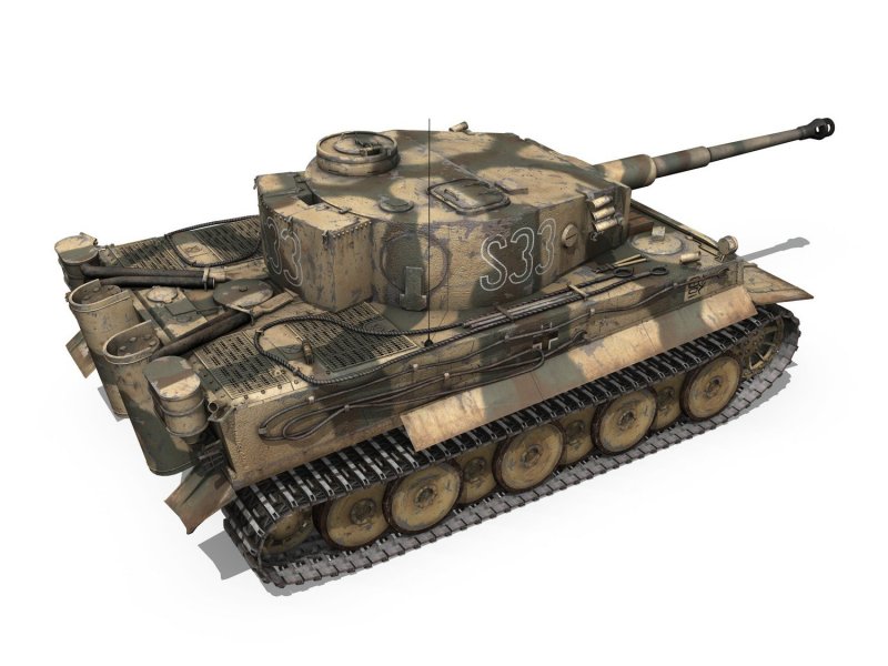 Камуфляж танка т-6 Королевский тигр