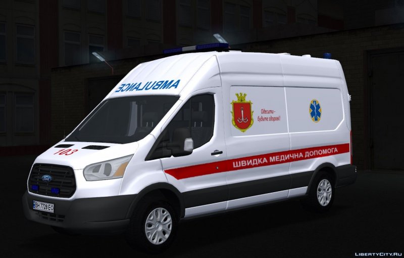 Марка машины скорой Ford Transit
