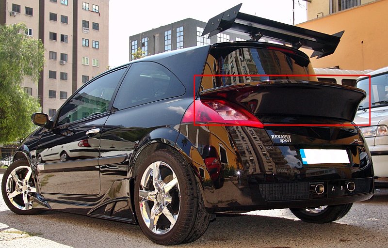 Renault Megane 2 Hatchback спойлер