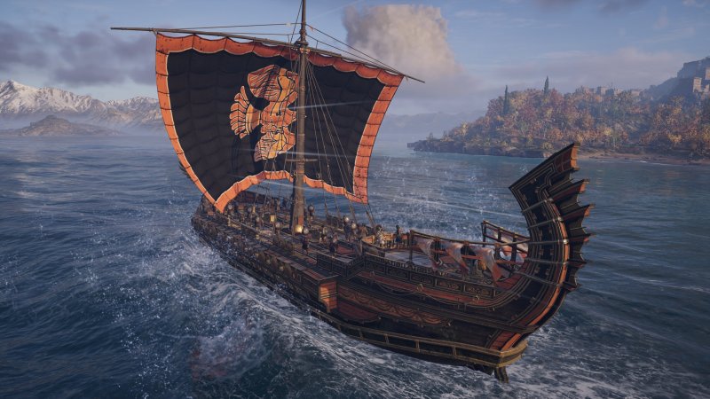 Трирема корабль Assassins Creed