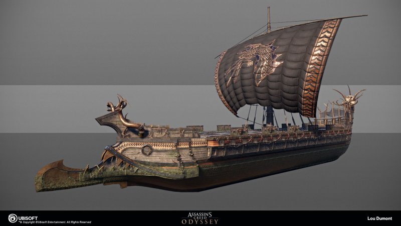 Assassin's Creed Odyssey корабль