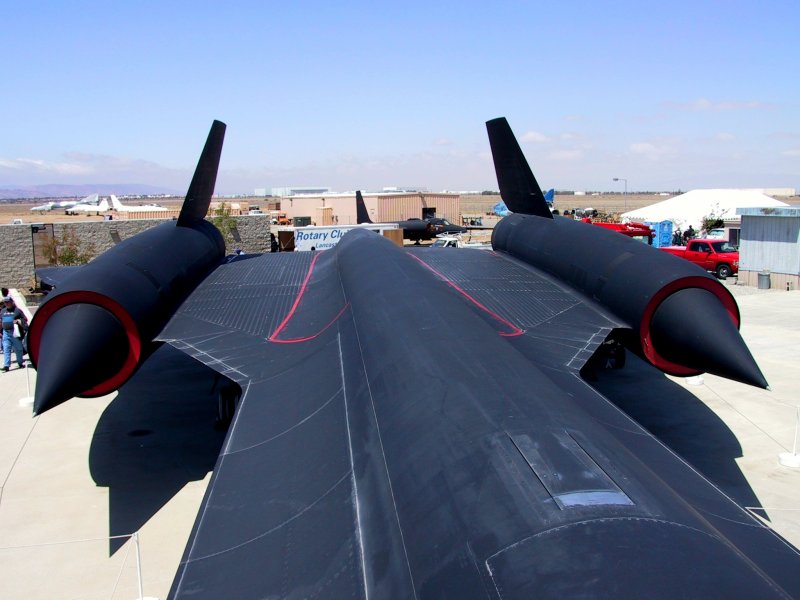 Чёрный Дрозд sr71 на взлёте