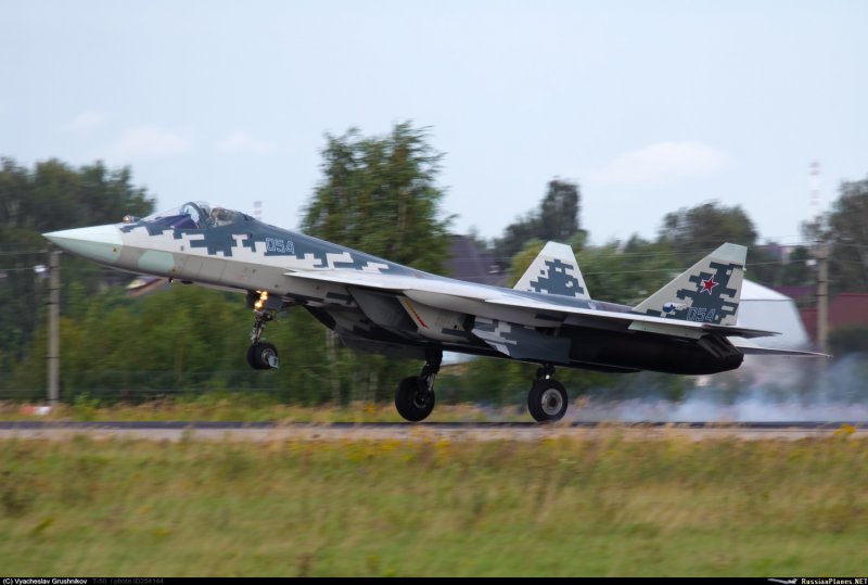 Су-57 бортовой номер 057