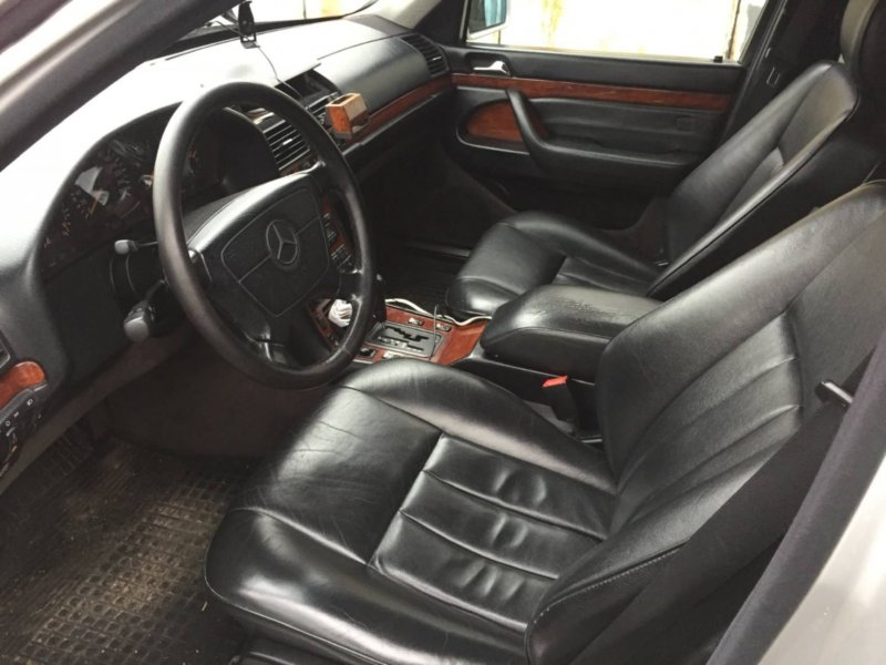 Салон Mercedes w140 чёрная кожа