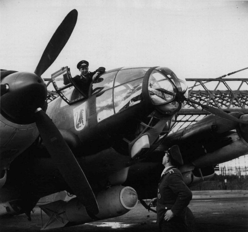 Кабина немецкого бомбардировщика Хейнкель he-111