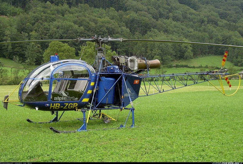 Sa 316 Alouette вертолет