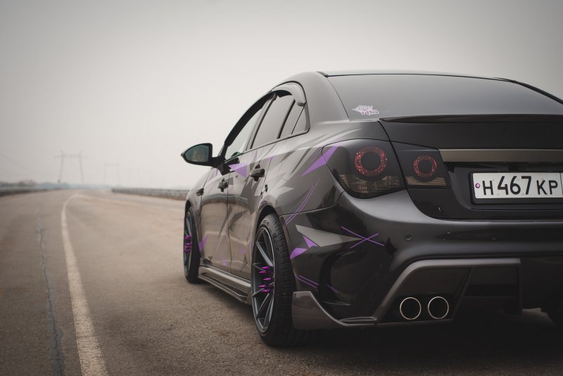 Chevrolet Cruze черный тюнинг