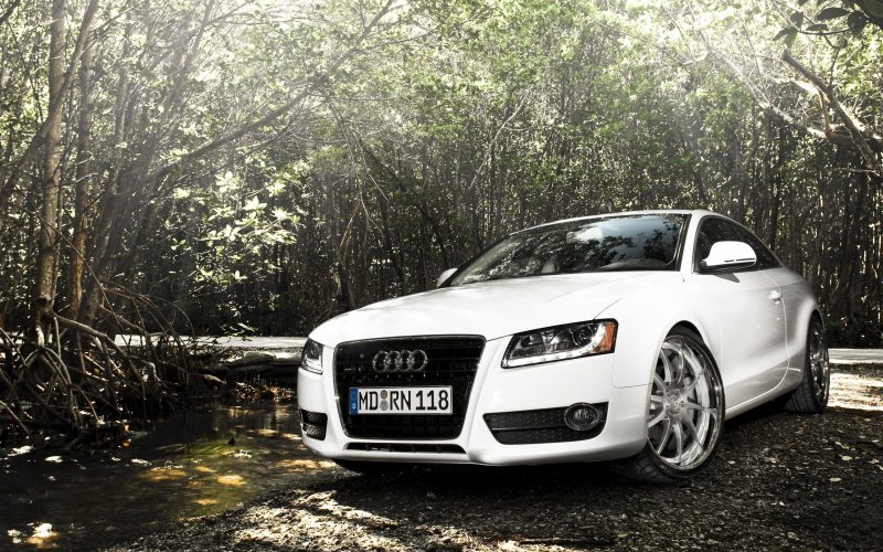 Audi a5 белый 4k