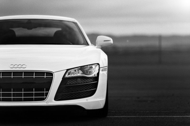 Audi r8 Black and White