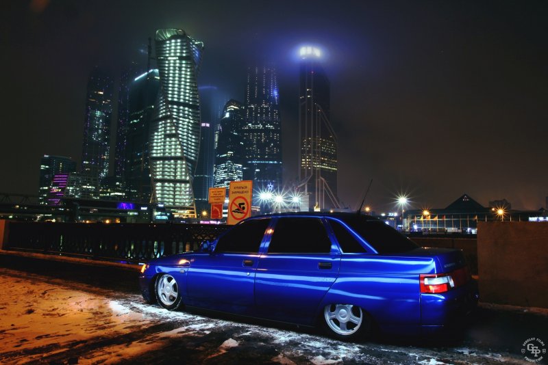 ВАЗ 2110 ночной город