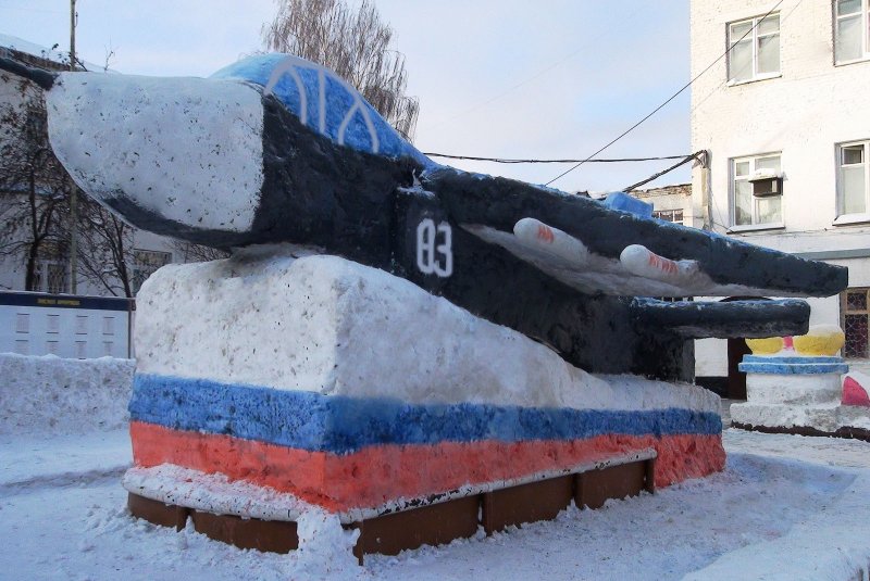 Фигуры снежные сельское хозяйство