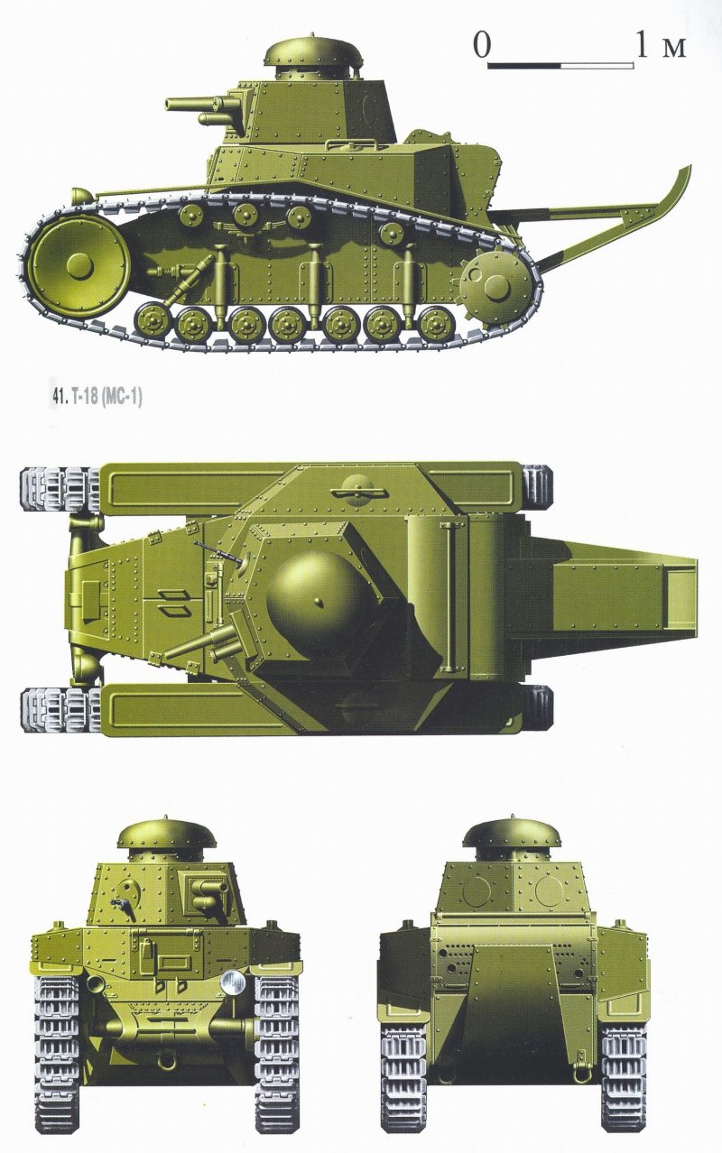 Танк т-18 чертежи