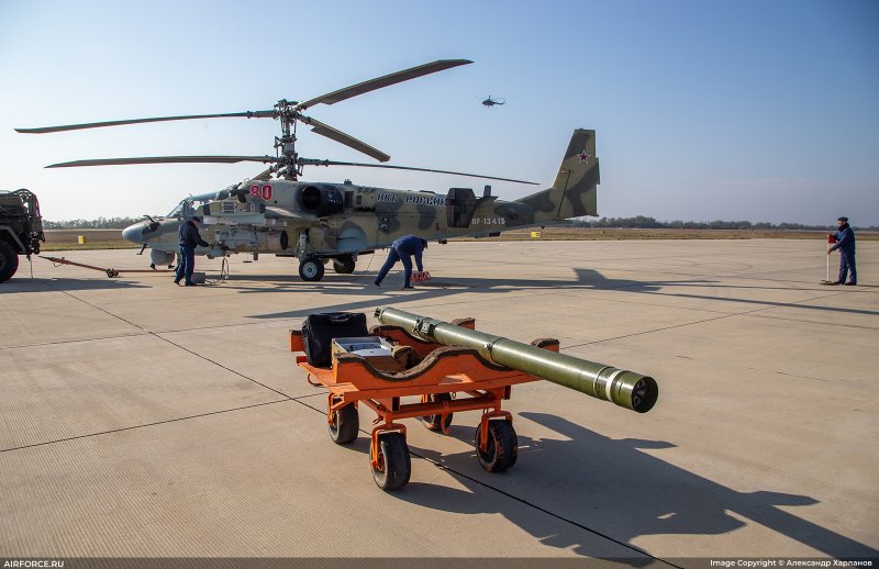 Ка-52 пуск Вихрь