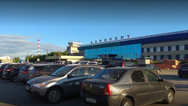 Аэропорт Уфа посадка ночью