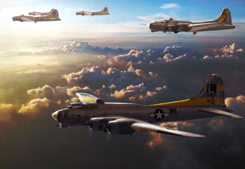 Самолет b-17 и b-29