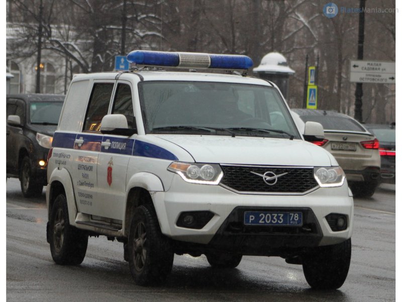 Полицейский УАЗ Патриот 57 регион