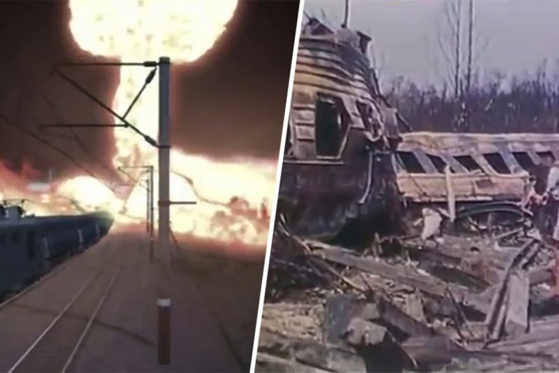 Трагедия столкновение двух поездов