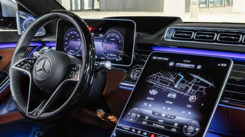 Mercedes s class w223 салон