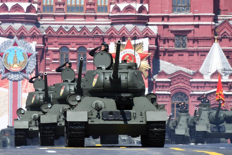Т-34 на параде Победы в Москве