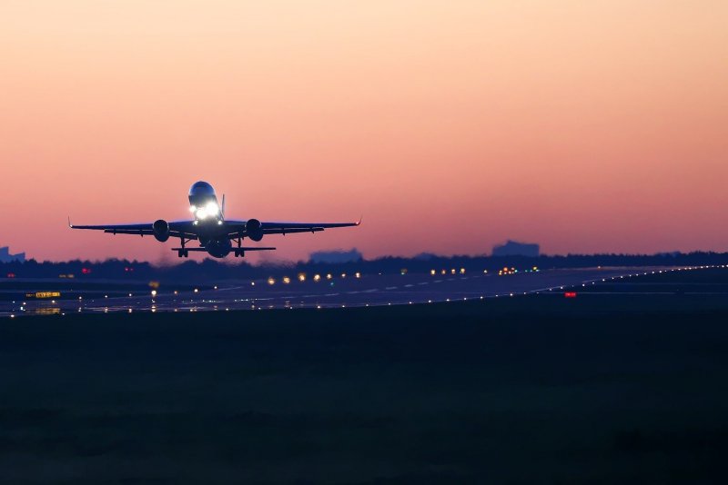 Боинг 737 ночью