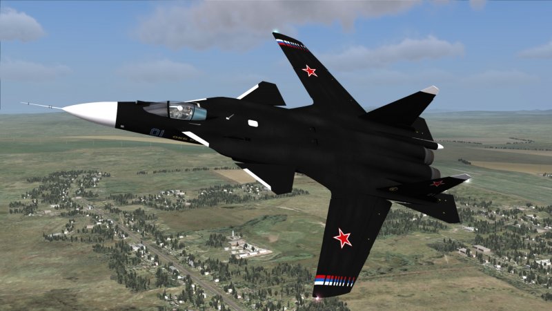 Самолет с обратной стреловидностью крыла Су-47
