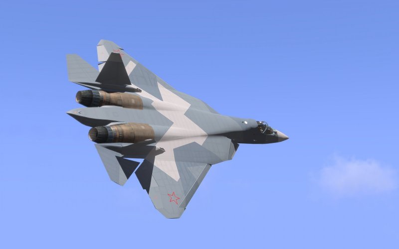 Су-57 реактивный самолёт
