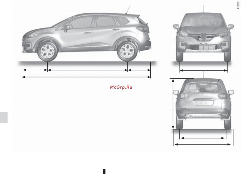 Renault Clio габариты