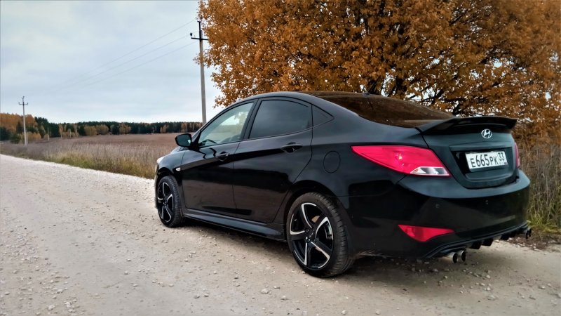 Тюнингованный Hyundai Solaris