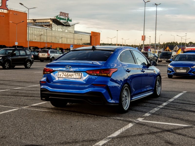 Hyundai Solaris сплиттер