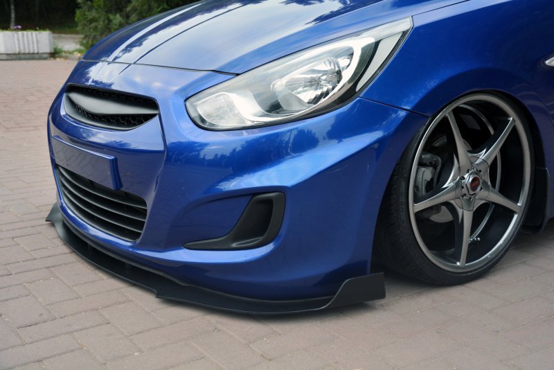 Черная Hyundai Solaris 2016 Tuning