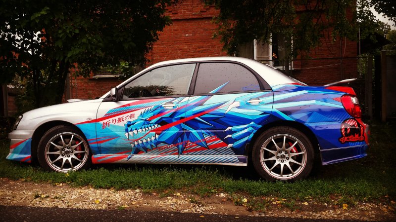 Винил на Subaru Impreza WRX