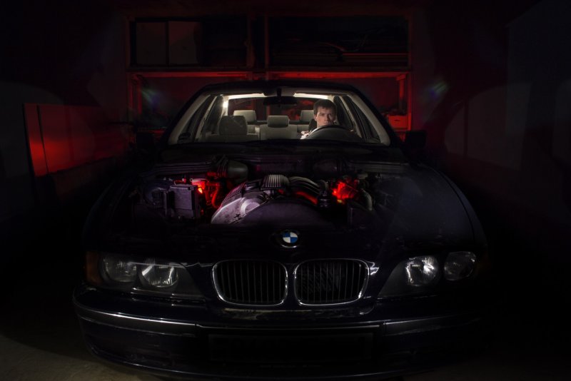BMW e39 в темноте