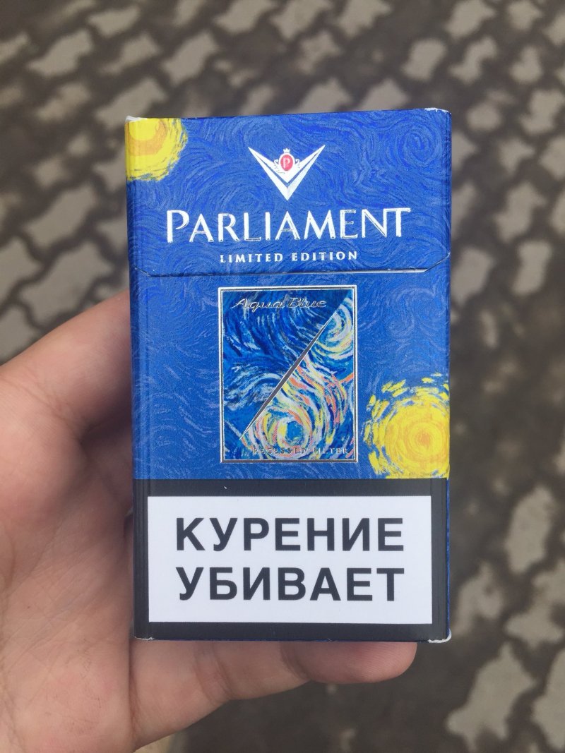 Parliament сигареты Aqua Blue Limited