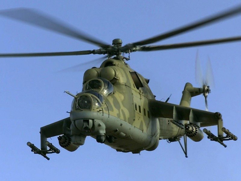 Военный вертолет ми 24