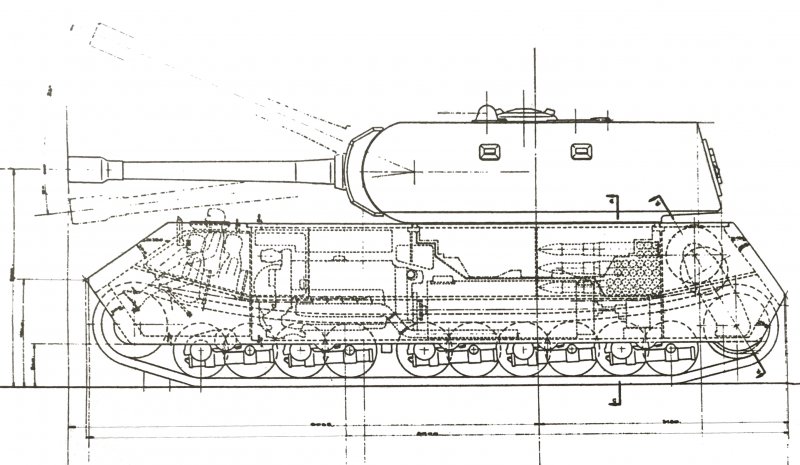 Panzerkampfwagen VIII Maus чертёж