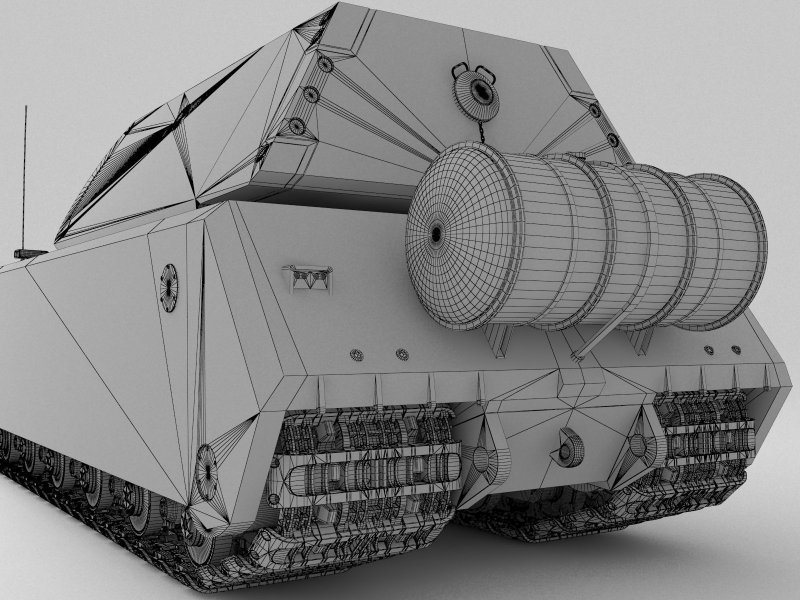 Танк Maus 3d